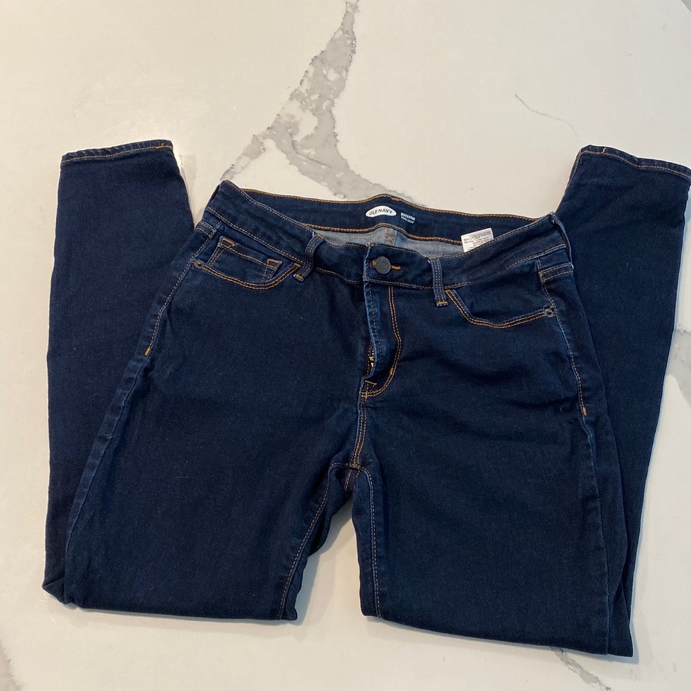 Old Navy rockstar super skinny dark denim